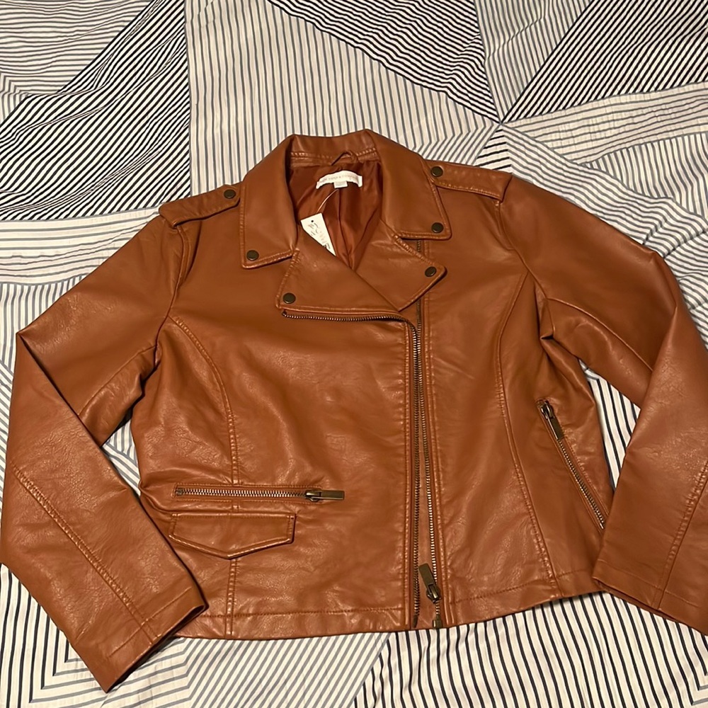 New with tags New York and Company faux leather jacket size XL